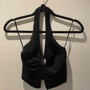 H&M Sparkly Halter Top